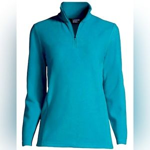 Women's Thermacheck 100 Teal Fleece Quarter Zip Pullover Top